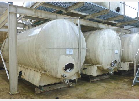 Cuve de stockage horizontale inox 316L - Volume : 200 hls (20 000 litres)