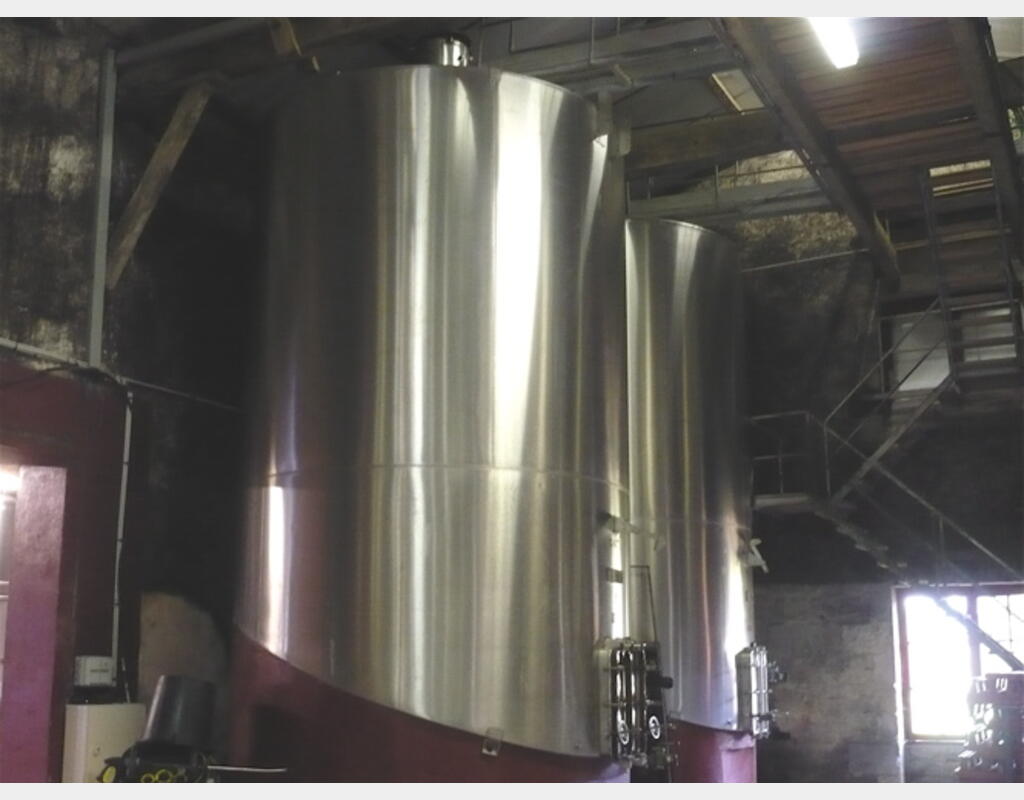 cuve stockage/vinification INOX Agroalimentaire : vin rouge Marque : PIERRE GUERIN.
