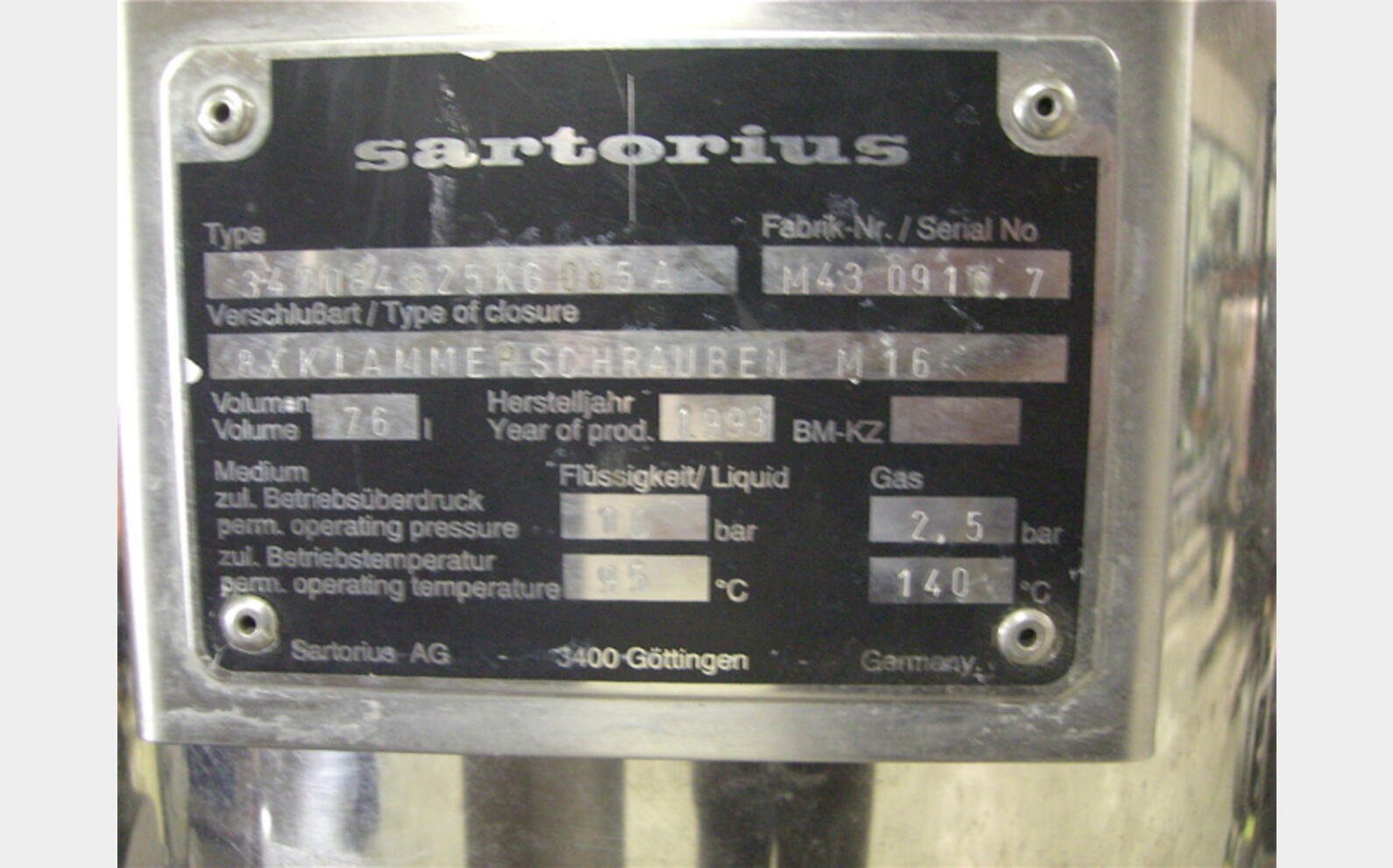 Filtre lenticulaire INOX