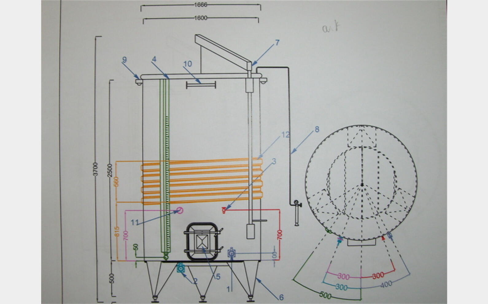 Cuve INOX &agrave; chapeau flottant 50 hls MATERIEL NEUF