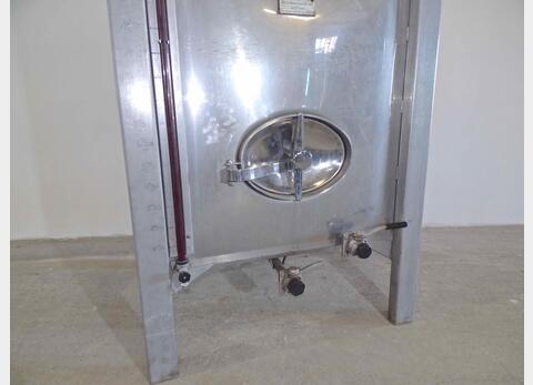 Conteneur INOX rectangulaire - Volume : 1600 litres