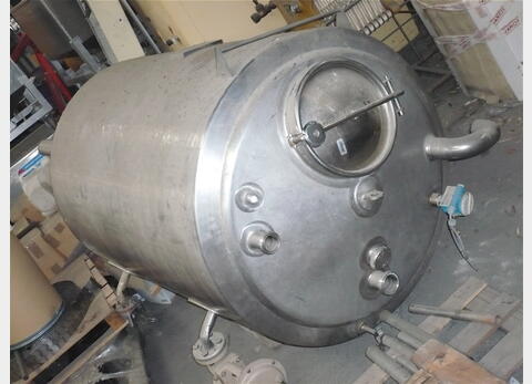Cuve inox de stockage 1000 litres  - Isolée avec circuit coquillé