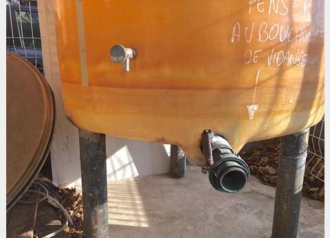 Cuve fibre cylindrique verticale Chapeau flottant