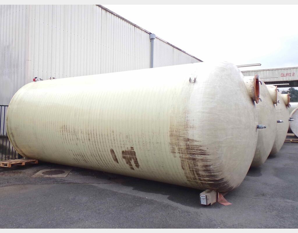 Cuve de stockage fibre de verre - Fond plat sur radier