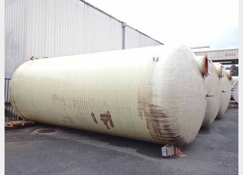 Cuve fibre fond plat sur radier Volume : 50 000 litres (500 hls)