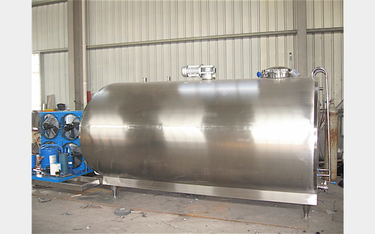 Tank &agrave; lait 5000L inox 304