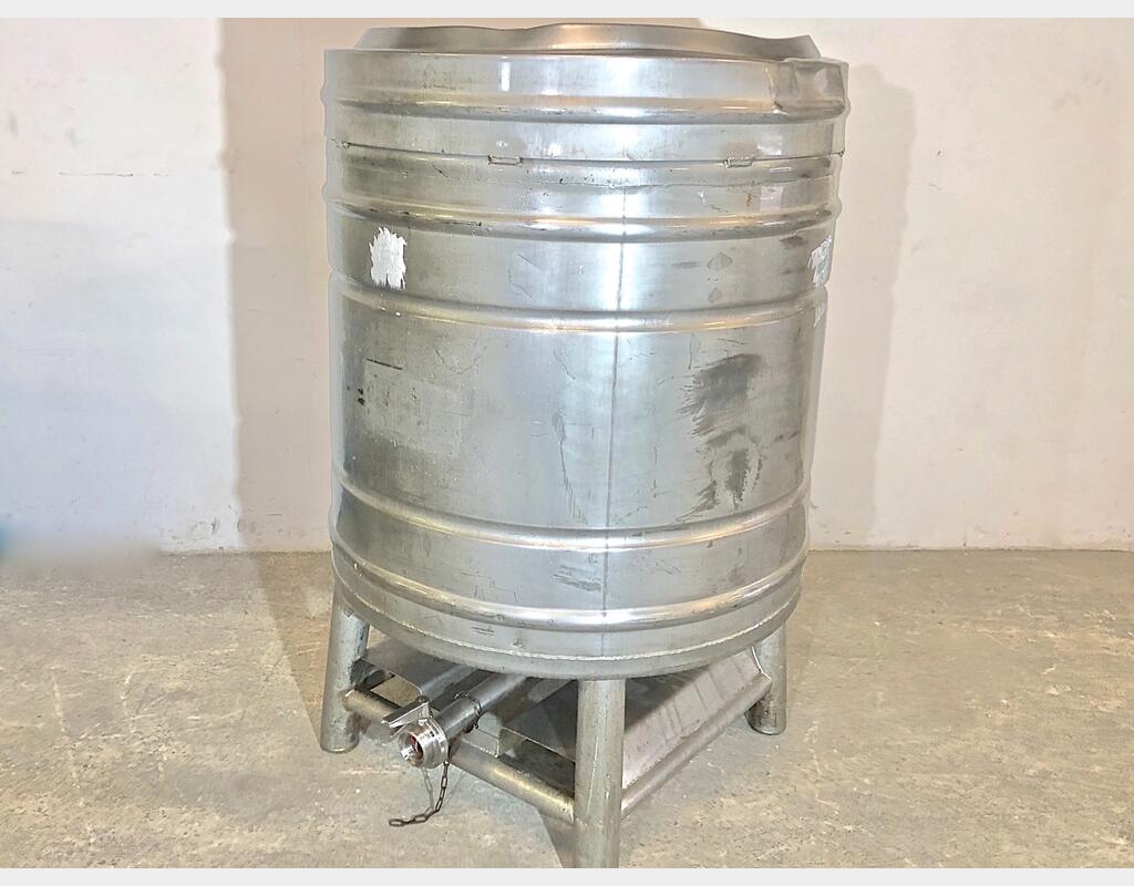 Cylindrical 304 stainless steel container
