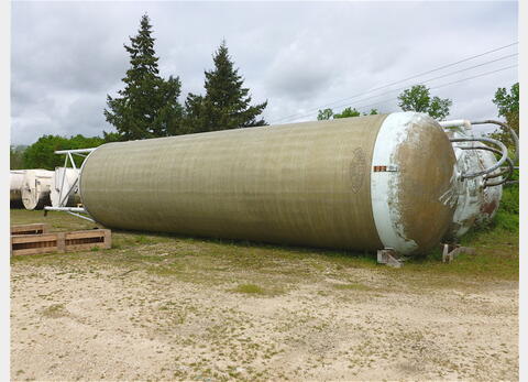 Silo en fibre de verre compartimenté - Volume : 70 m3 (2 fois 35 m3)