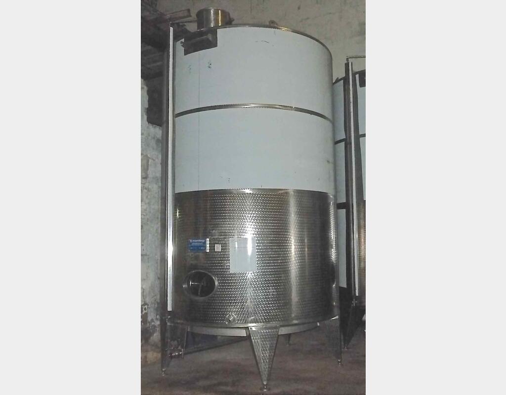 Cuve inox ferm&eacute;e sur pieds