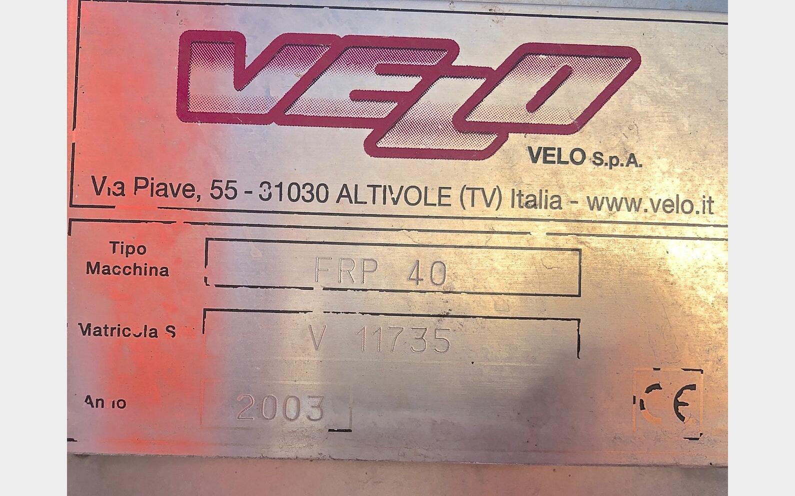 Filtre VELO 40 m2 Ann&eacute;e : 2003