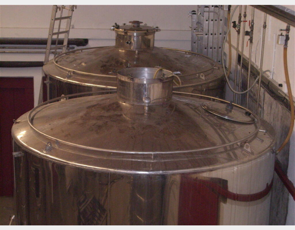 Cuve inox 304 de vinification 196.50hls - Marque : ETA, année 1986